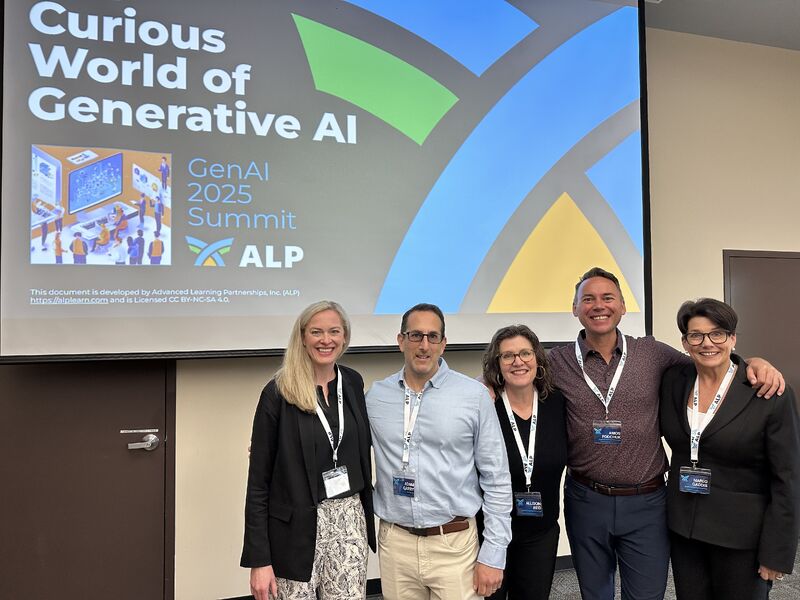 ALP consultants working with educators at a GenAI summit